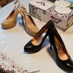 Stiletto shoes 7.5M Steve Madden & BCBG (2 pairs)